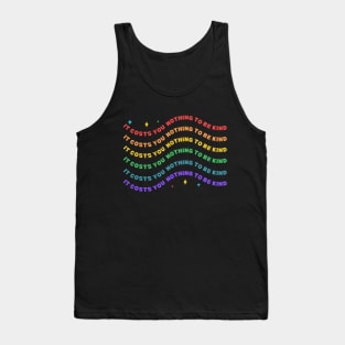 It Costs You Nothing to be Kind - BTS j-hope = Equal Sign Tank Top